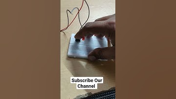LED with switch #switch #science #shorts #youtubeshorts #trendingshorts #viralvideo #diy #breadboard