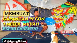 Tutorial Lengkap! Cara Mudah Membuat Layangan Gapangan pegon 1 Meter