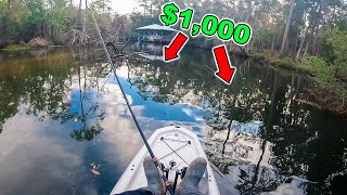 I Caught 2 FISH Worth $1,000!! In THIS TINY CREEK!