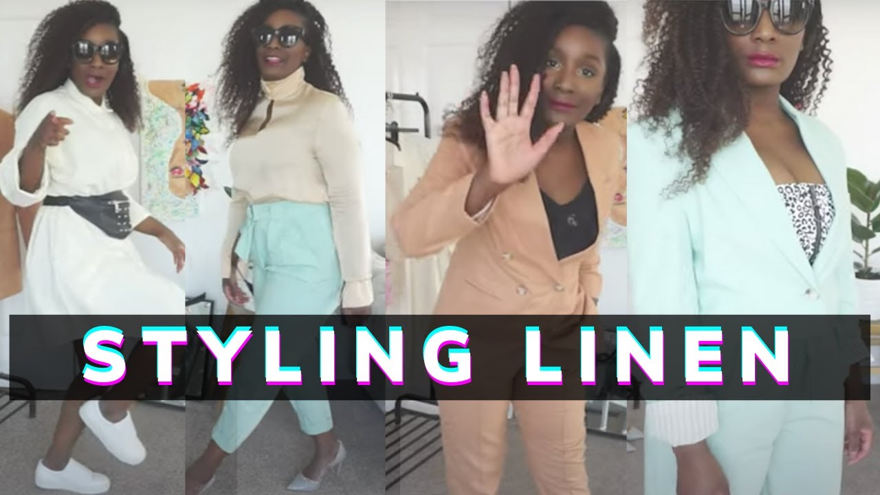 HowToStyle: Linen Suits | OVERSIZED CORDURY Dress Shirt | DOUBLE BREASTED BLAZER | Petite Fashion