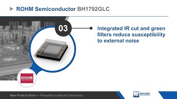 ROHM Semiconductor BH1792GLC Optical Sensor IC — New Product Brief | Mouser Electronics