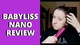 BABYLISS STRAIGHTENER REVIEW | BaByliss Nano Travel Hair Straightener