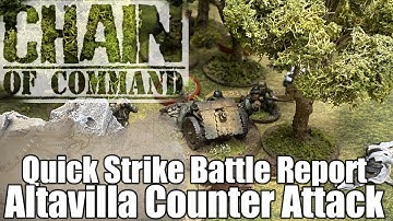 Tabletop CP: Chain of Command Quick Strike Battle Report- Altavilla Counter Attack