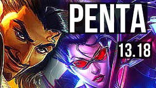 AKSHAN & Blitz vs VAYNE & Soraka (ADC) | Penta, Legendary, 23/3/1, 400+ games | EUW Master | 13.18