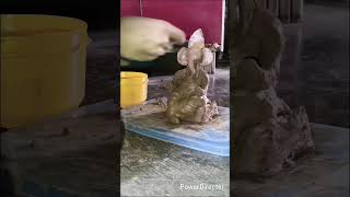 Ganesh murti making 🐘🐁😊 #art #saresankatkoharneganeshnikale #tseries #drawing