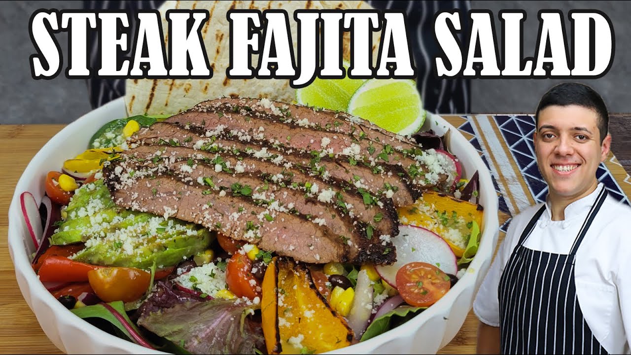 How to Make Steak Fajitas Recipe   Fast and Easy Steak Fajita Salad by Lounging with Lenny