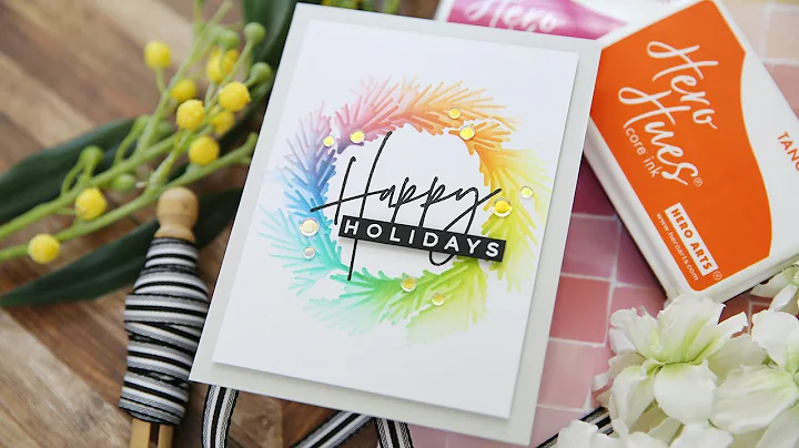 Easy Holiday Wreath Card