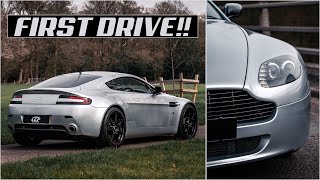 FIRST DRIVE IN ASTON MARTIN V8 VANTAGE!!