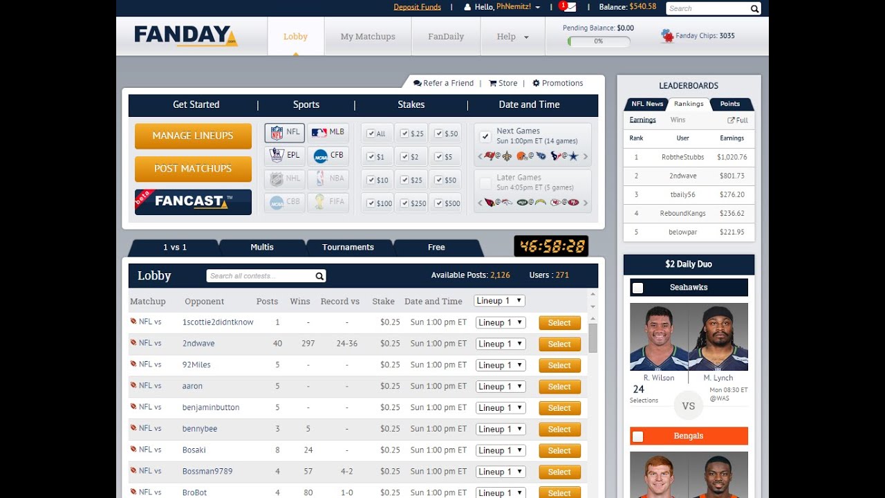 How to Play Daily Fantasy Sports Comprehensive Walkthrough (Full