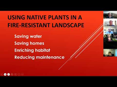 Using Native Plants for a Fire-resistant Landscape around Homes