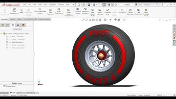 MODELLING A F1 WHEEL USING SOLIDWORKS (CAD MODEL AVAILABLE IN DESCRIPTION)