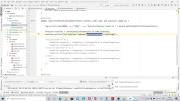 Android Practical 4 | Create menu with 5 options and and selected option should appear in text box.