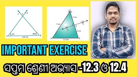 Class 7 maths odia medium exercise 12.3 and 12.4