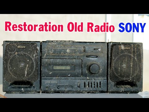 Restoration Sony CFS-1037k old very rusty  | Antique Radio