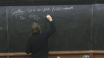Algebra (MTH-ALG) Lecture 8