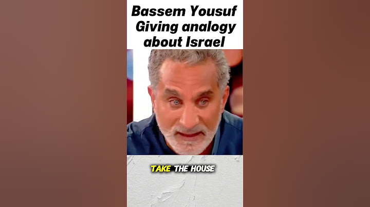 Bassem Youssef's 5 years old kids analogy to understand Israel