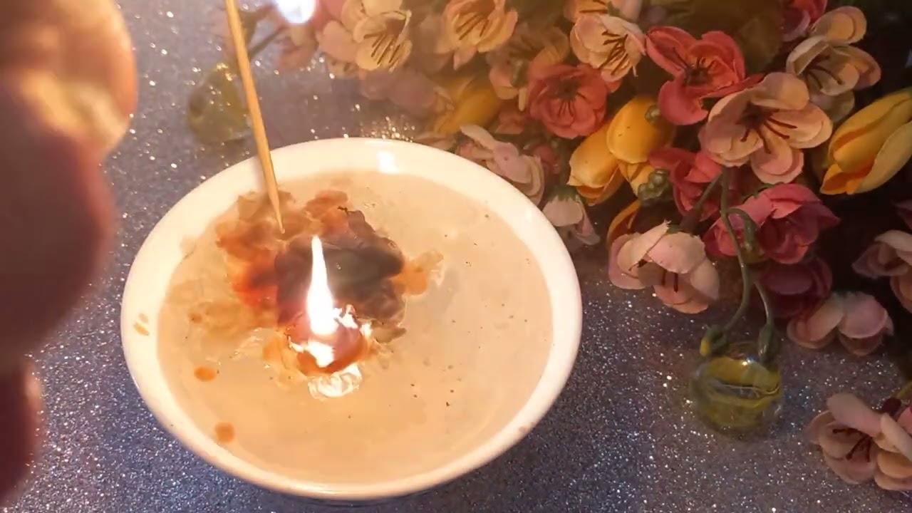 Лотос гадания на воске