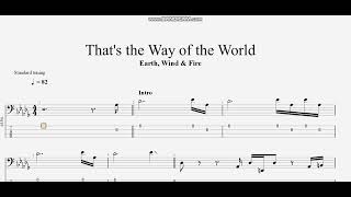 Video thumbnail of "Earth, Wind & Fire - That's the Way of the World (bass tab)"