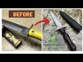 Restoring a Rusty, Old Dagger into a New Knife