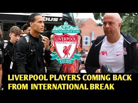 LIVERPOOL Players Coming Back From International Break Virgil Gakpo Manager Arne Slot