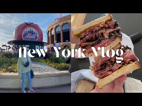 NY VLOG | 뉴욕 메츠팬의 메이저리그 직관⚾️🌭 뉴욕의 120년 전통 샌드위치 맛집을 찾아서🥪(feat.혈관건강 안녕)