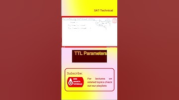 TTL Parameters #digitalelectronic  #electronicsengineering #digitalelectronicslectures  #ttl