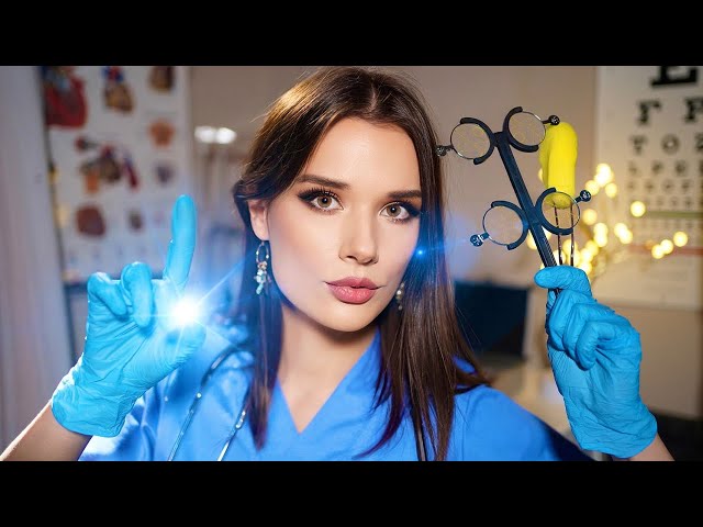 ASMR 3 Unpredictable Exams (Cranial Eye Orbital Exam & Makeup ) for Sleep
