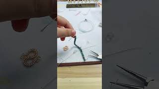 Wire Wrap a Mobile Bead Connector #Shorts