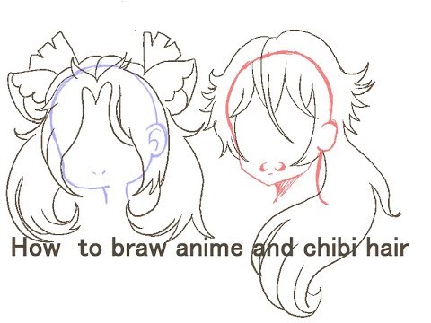 How to make Anime and Chibi hair tutorial - YouTube