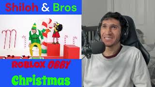 Reacting to Winter OBBY - Roblox In Real Life | Shiloh \& Bros
