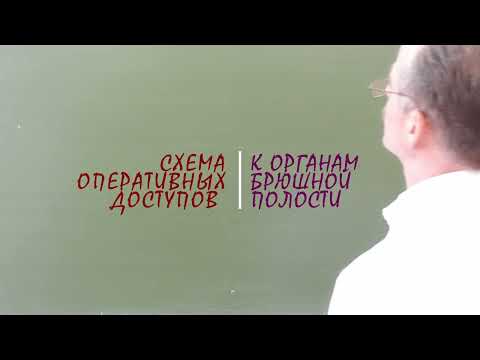 Схема оперативных доступов к органам брюшной полости