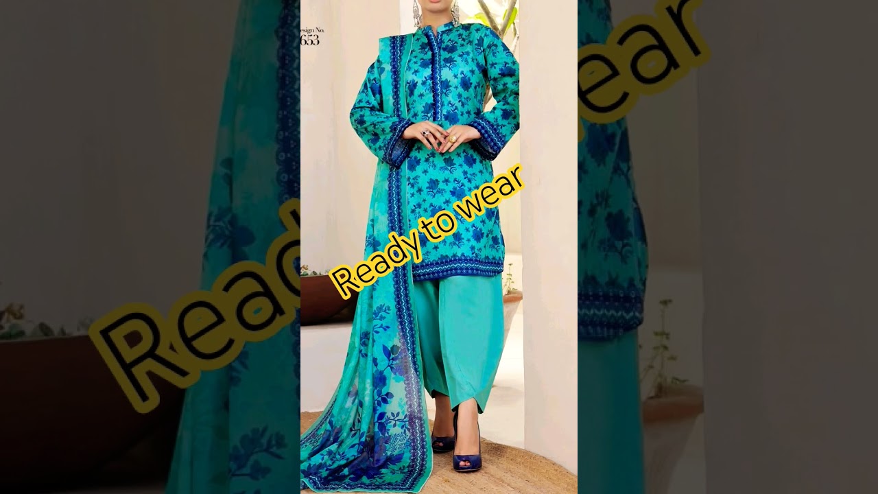 Ready to wear 3 piece dress 