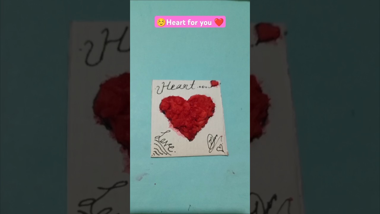 Viral heart❤ texture art✨😘