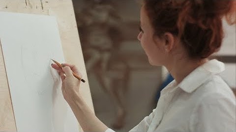 Drawing In Pencil Stock Video