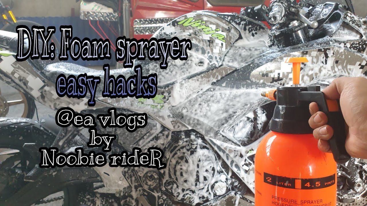 DIY Foam Sprayer at Home  How to make a pump sprayer foam 