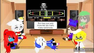 Undertale react to Sans Hard Mode (fdy)