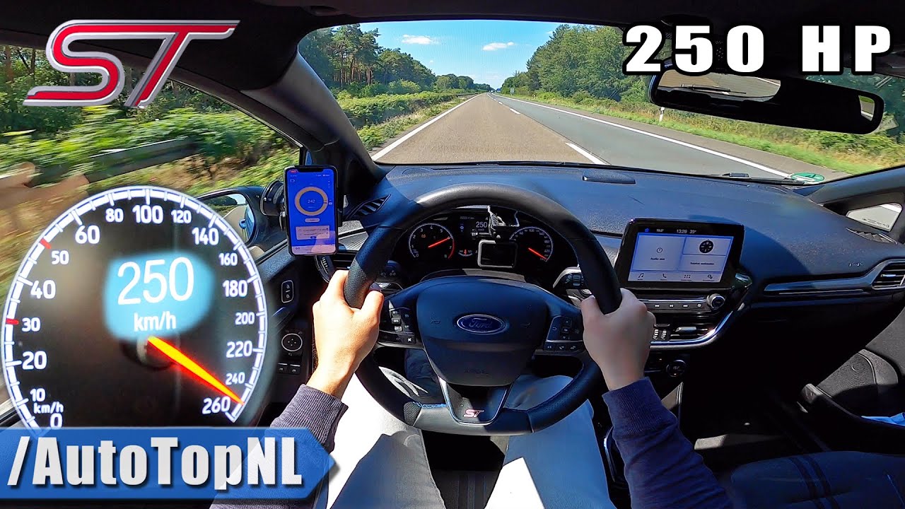 250hp Ford Fiesta St Mk8 On Autobahn No Speed Limit By Autotopnl Youtube