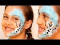 "Frozen" Olaf ⛄ the Snowman — Makeup & Face Painting Tutorial — Christmas Design