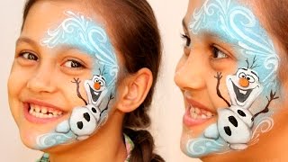 'Frozen' Olaf ⛄ the Snowman — Makeup & Face Painting Tutorial — Christmas Design