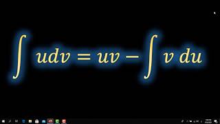 integration by parts : proof اثبات قانون التكامل بالتجزئة