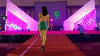 Model in sexy outfit TRIPS & FALLS during an Indonesian Fashion Show (October 2019)