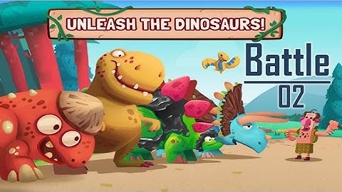 T REX GAMES FOR KIDS: Dino Bash- Jurassic battle 2|Newbie Gaming