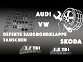 Audi 3.0 TDI Anleitung Reparatur der Saugrohrklappe Austausch Glühkerze