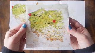 Winietki Ślubne z Mapą Polski dla Par z Różnych Miast | Personalizowane Wizytówki na Stół Weselny | Mapa Uczuć nr 1 video