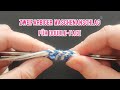 Zweifarbiger Maschenanschlag für Double-Face