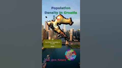Population Density In Croatia (re-uploaded)