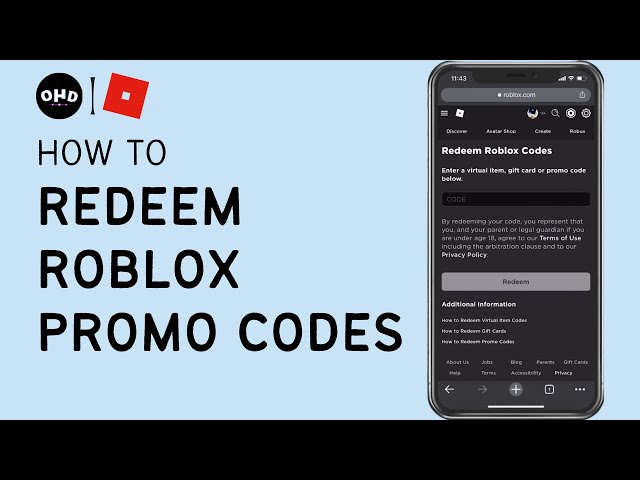 How To Enter Promo Code On a Mobile Device In Roblox