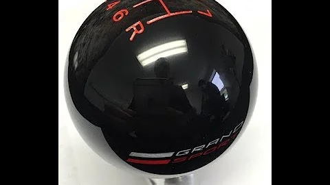 C7 C6 C5 Corvette Shift Knob With RED Shift Pattern and STINGRAY Script