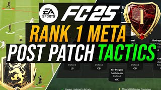 POST PATCH RANK 1 Meta Custom Tactics & Formations (Post Patch) - EA Fc 25 - SET UP FOR THE 442