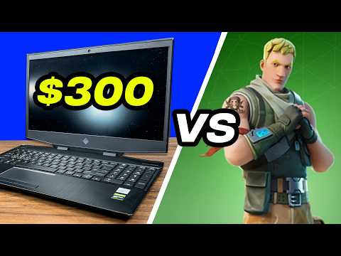 $300 Gaming Laptop VS Fortnite (i7 10750H + 1660 Ti) - YouTube